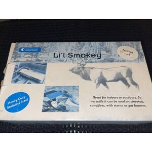 Camerons Li'l Smokey Smoker Sterno Stovetop Heavy Duty Stainless New In Box Camp
